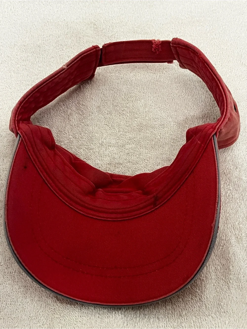 Pensacola Beach Visor with American Flag - Red